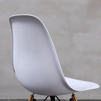 Jeffcoco Furniture Plastic leisure chair office chair-White color 1 pcs