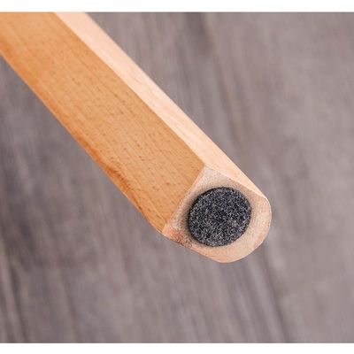 Jeffcoco Furniture Wooden Leg Leather cusion seat chair for dining,desk chair black 1 pcs