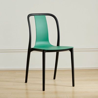 Jeffcoco Furniture Restaurant Dining Chair Outdoor Indoor Plastic Chair,Stackable Dining Chair,1pcs Green