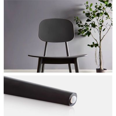 Jeffcoco Furniture Restaurant Dining Chair Outdoor Indoor Plastic Chair,Stackable Dining Chair,1pcs Black