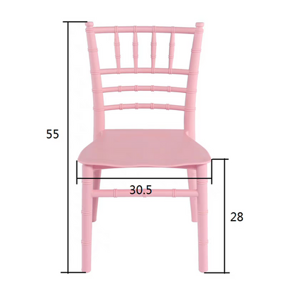 Jeffcoco Baby Chair Kids Plastic School Study Chair Chivari Party Chair Pink Bamboo Design