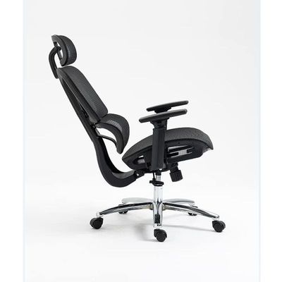 Jeffcoco Furniture Black Mesh Multi-Functional Swivel Office Chair with Lumbar Support, Adjustable Height, 360-Degree Rotation, Ergonomic Design, and Rolling Wheels for Home, Office, or Gaming