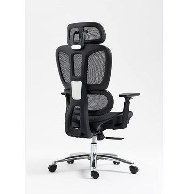 Jeffcoco Furniture Black Mesh Multi-Functional Swivel Office Chair with Lumbar Support, Adjustable Height, 360-Degree Rotation, Ergonomic Design, and Rolling Wheels for Home, Office, or Gaming