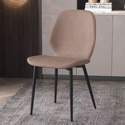 Jeffcoco Furniture Farbic Modern Design Dining Chair,Comfortable Seat Kitchen Furniture,Brown 1 pcs