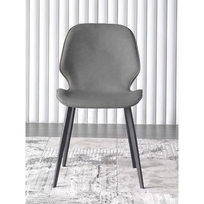 Jeffcoco Furniture Farbic Modern Design Dining Chair,Comfortable Seat Kitchen Furniture,Grey 1 pcs