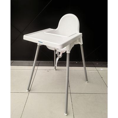 Jeffcoco Furniture Eco Friendly Baby High Chair,White Safe Plastic Dining Chair(1 pc)
