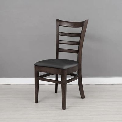 Jeffcoco Furniture Solid Oak Wood Dining Chair Leather Seat(1 Piece Chair)