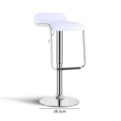Jeffcoco Furniture PU Leather Adjustable High Bar Chair,Counter Guest Chair(White 1 Pc)