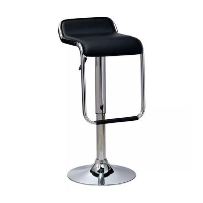 Jeffcoco Furniture PU Leather Adjustable High Bar Chair,Counter Guest Chair(Black 1 Pc)