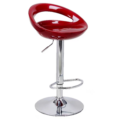 Jeffcoco Furniture PU Leather Adjustable High Bar Chair,Counter Guest Chair(Red 1 Pc)