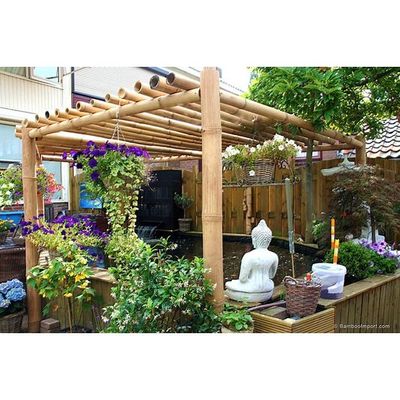 Egardenkart® Bamboo Pole Natural 3"-4" dia Heavy Thick Large Long Bamboo Stake for support decor Privacy fence (250)