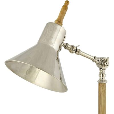 Wooden Metal Swing Arm Desk Lamp Base Classic Architect Study Table Lamp Multi Joint Adjustable Arm (Office Desk Lamp)