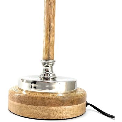 Wooden Metal Swing Arm Desk Lamp Base Classic Architect Study Table Lamp Multi Joint Adjustable Arm (Office Desk Lamp)