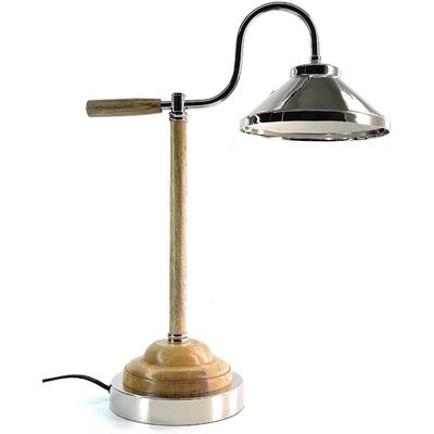 Wooden Metal Desk Lamp Base Classic Architect Study Table Lamp (Desk Lamp)