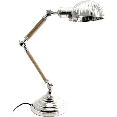 Wooden Metal Swing Arm Desk Lamp Base Classic Architect Study Table Lamp Multi Joint Adjustable Arm (Office Desk Lamp)