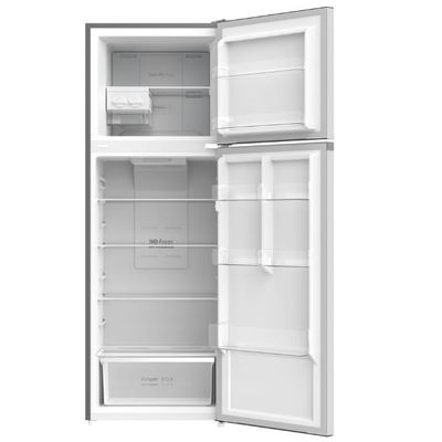 Krome 480 Liters Gross Top Mount Double Door Refrigerator| No Frost Cooling System| Led Display| Convenient Shelves For Easy Access|Inox