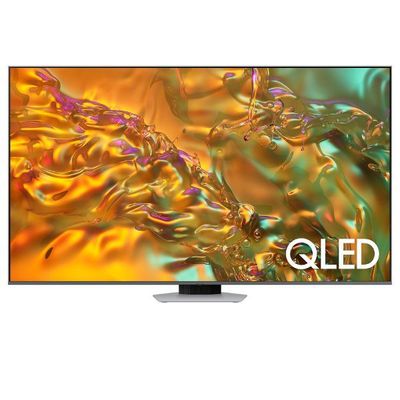 Samsung Smart Tv Qled Q80D 55 Inch 2024| Nq4 Ai Gen2 Processor| 4K Ai Upscaling| Direct Full Array| Samsung Tv Plus| Eclipse Silver| Qa55Q80Dauxzn