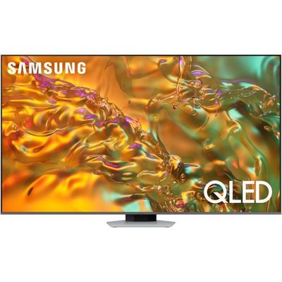 Samsung Smart Tv|Qled|Q80D|65 Inch|2024|Nq4 Ai Gen2 Processor| 4K Ai Upscaling| Direct Full Array| Samsung Tv Plus| Eclipse Silver| Qa65Q80Dauxzn