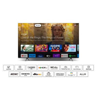  Tcl 98-Inch C655 Qled Pro Tv | Aipq Pro Processor | T-Screen Pro | Onkyo 2.1 Ch | 144Hz Vrr | Dolby Vision & Atmos | Hdr10+ | Eye Care | 32Gb Storage |98C655 | 2024