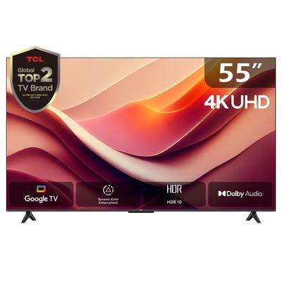 Tcl 55-Inch P69B 4K Uhd Tv | Aipq Processor | Dynamic Color Enhancement | Dolby Audio | T-Screen | Hdmi 2.1 | Hdr 10 | Bezel-Less Design | Google Tv | Chromecast Built-In | 55P69B| 2024 Model