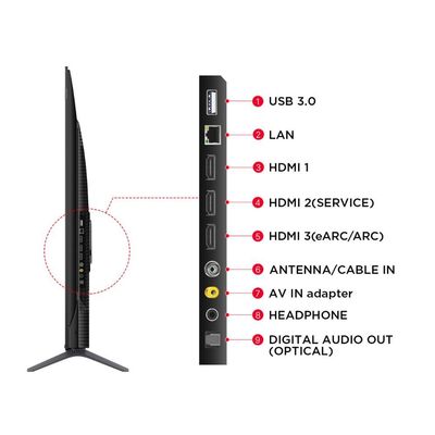 Tcl 65-Inchc655 Qled Pro Tv | Aipq Pro Processor | T-Screen Pro | Onkyo 2.1 Ch | 144Hz Vrr | Dolby Vision & Atmos | Hdr10+ | Eye Care | 32Gb Storage |65C655| 2024