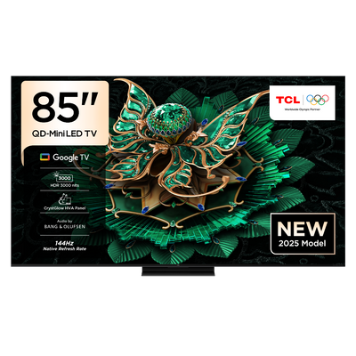 Tcl 85 Inch C7K Premium Qd-Miniled Tv | 2048 Zones Precise Dimming | 2600 Nits Hdr | Qled | Crystglow Hva Panel | Aipq Pro Processor | 144Hz | Bang & Olufsen Audio | Ultra Slim Design | 2025