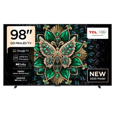 Tcl 98 Inch Tv C6K Premium Qd-Miniled Tv | | Precise Dimming Series Up To 512 Zones | High Hdr Brightness | Qled | Hva Panel | Onkyo 2.1 Hi-Fi System | Aipq Pro Processor | 144Hz Native Refresh Rate | Ultra Slim Design | 2025