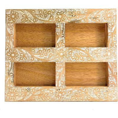 Kitchen Knife Block Wooden Knife Holder Rack Wall Mount Display Stand  Multifunctional Kitchen Storage Bamboo  Cutlery  Organizer Kitchen Keep All Knife Set For Kitchen At One Place 