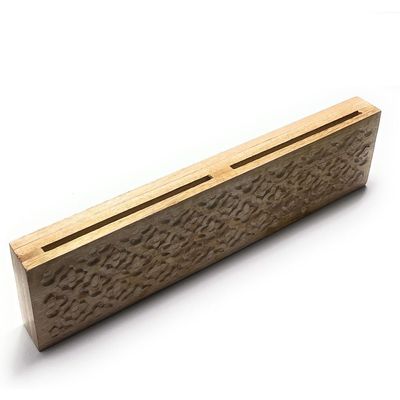 Kitchen Knife Block Wooden Knife Holder Rack Wall Mount Display Stand  Multifunctional Kitchen Storage Bamboo  Cutlery  Organizer Kitchen Keep All Knife Set For Kitchen At One Place 