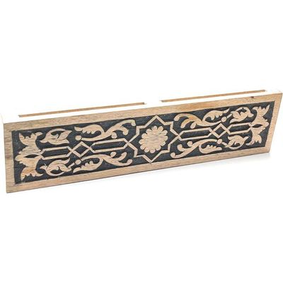 Kitchen Knife Block Wooden Knife Holder Rack Wall Mount Display Stand  Multifunctional Kitchen Storage Bamboo  Cutlery  Organizer Kitchen Keep All Knife Set For Kitchen At One Place 