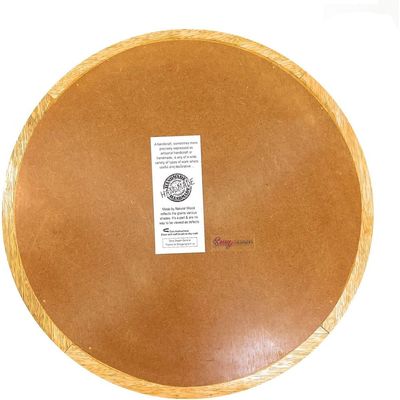 Serving Tray  Wood Decorative Tray Countertop Round , Christmas Plates ,Serving Platter Wooden - Cake  Tray Serving Plate Stand Wooden Tray Bamboo  Tray  Kitchen Organizer 31 Cms 