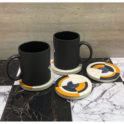 Coaster Set 4 Pcs Handmade Color Marble | Coffee Mug Non Rubber Non Rustic Drink For Tabletop Protection |Suitable For All Kinds Of Cups & Glass | Serving Accessories Tea At Office Dining Table | Gifts & Decoration Coaster Semi Precious Stone Inlay
Coaster Set 4 Pcs Handmade Color Marble | Coffee Mug Non Rubber Non Rustic Drink For Tabletop Protection |Suitable For All Kinds Of Cups & Glass | Serving Accessories Tea At Office Dining Table | Gifts & Decoration Coaster Semi Precious Stone Inlay