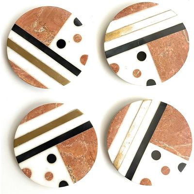 Coaster Set 4 Pcs Handmade Color Marble | Coffee Mug Non Rubber Non Rustic Drink For Tabletop Protection |Suitable For All Kinds Of Cups & Glass | Serving Accessories Tea At Office Dining Table | Gifts & Decoration Coaster Semi Precious Stone Inlay
Coaster Set 4 Pcs Handmade Color Marble | Coffee Mug Non Rubber Non Rustic Drink For Tabletop Protection |Suitable For All Kinds Of Cups & Glass | Serving Accessories Tea At Office Dining Table | Gifts & Decoration Coaster Semi Precious Stone Inlay