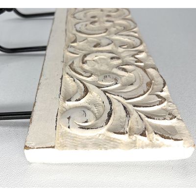 Wall Mounted Rustic Wooden  Hooks For Hanging - Wall Hooks Entryway Kitchen Hanger - Hanging Organizer Decorative Holder - Key Holder For Wall - Door Hook Clothes Hanger 