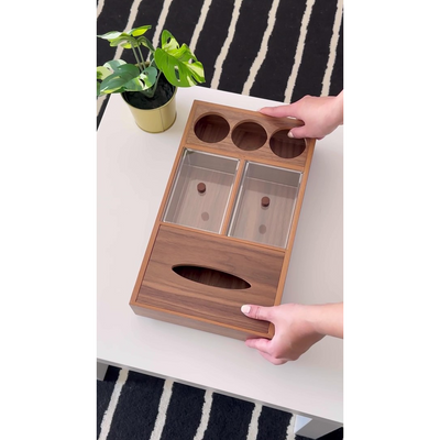 Wooden Coffee Table Organizing Tray - Medium