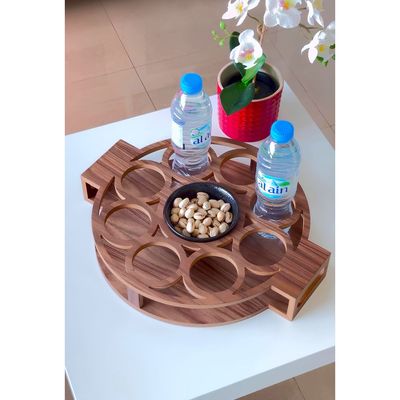 Iftar Water and Dates Wooden Tray