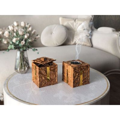 Wooden Acrylic Superposed Incense Burner