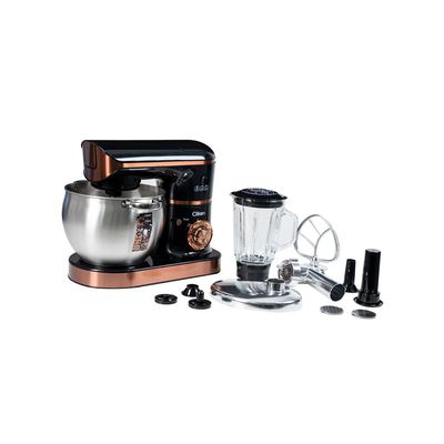 Kitchen Stand Mixer With Blender & Meat Grinder, 1500W, 8.5L Stainless Steel Bowl With Handle And 1.5Ltr Jar, 6 Speeds + Pulse With Dough Hook, Beater, Whisk Attachments, Tilt-Head Design