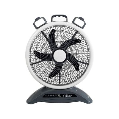 Clikon Tornado 14 Inch Rechargeable Fan With 2 Side Table Lights, Remote Controlled, Charge Indicator, 7000 Mah Battery, 40 Watts, 2 Years Warranty, Grey And White, Ck2025