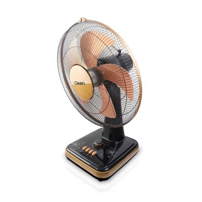 Clikon 16 Inch Table Fan With Strong Safety Grill, Swing Function, 3 Speed Settings, 45 Watts, Copper - Ck2032