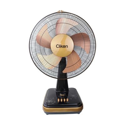 Clikon 16 Inch Table Fan With Strong Safety Grill, Swing Function, 3 Speed Settings, 45 Watts, Copper - Ck2032