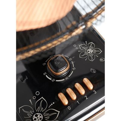 Clikon 16 Inch Table Fan With Strong Safety Grill, Swing Function, 3 Speed Settings, 45 Watts, Copper - Ck2032