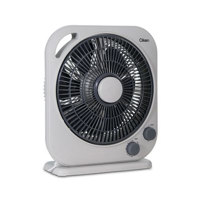 Clikon 10-Inch Box Fan Ck2044, 3 Speed Control, 60 Minutes Timer, Personal Desk Box Fan With Powerful Motor With Powerful Airflow, Table Fan For Office, Home (3 Speed) Fan Guard