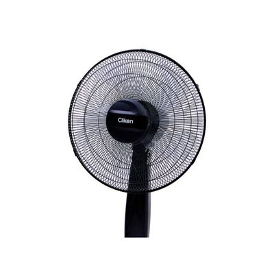Clikon 16” Pedestal Stand Fan With Remote Control And Swing Function, 3 Speed Levels & Adjustable Height, 5 Leaf Blade With 12 Hours Timer, Best For Home & Office, Black