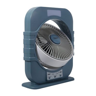 Clikon 12 Inch Table Fan, Camping Fan With Led Lamp, 1850 Rpm, 3 Speed & Brightness Setting, 12V 4Ah Rechargeable Battery, Overcharge & Discharge Protection Ck2226 (Black)