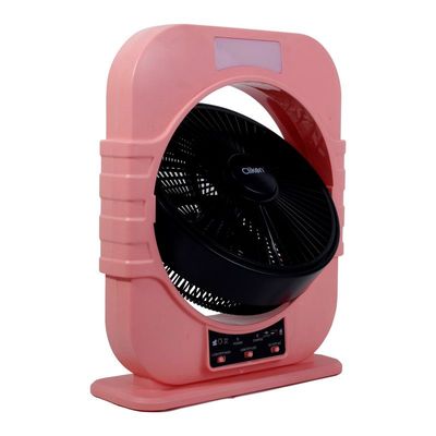 Clikon 12 Inch Table Fan, Camping Fan With Led Lamp, 1850 Rpm, 3 Speed & Brightness Setting, 12V 4Ah Rechargeable Battery, Overcharge & Discharge Protection Ck2226 (Black)