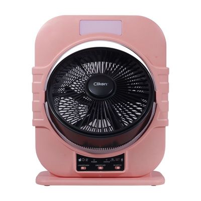 Clikon 12 Inch Table Fan, Camping Fan With Led Lamp, 1850 Rpm, 3 Speed & Brightness Setting, 12V 4Ah Rechargeable Battery, Overcharge & Discharge Protection Ck2226 (Black)
