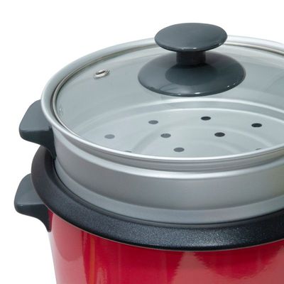 Clikon Rice Cooker With Steamer 1 L 400 W Ck2701 Red
