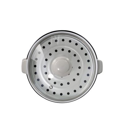 2.2 L Electric Rice Cooker With Non-Stick Inner Pot And Stainless Steel Lid, Includes Warm/Cook And Steam Function/Rice Spoon And Measuring Cup/Perfect For Cooking Rice And Other Grains, Steaming Vegetables, 900 W