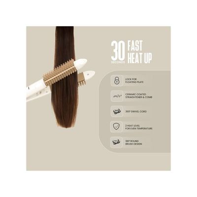 Clikon Hair Straightener With Comb - 35W